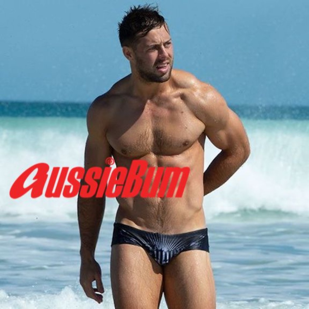 Aussiebum Low Rise Swim Briefs Small AUS size 14 Gently worn 100% polyester